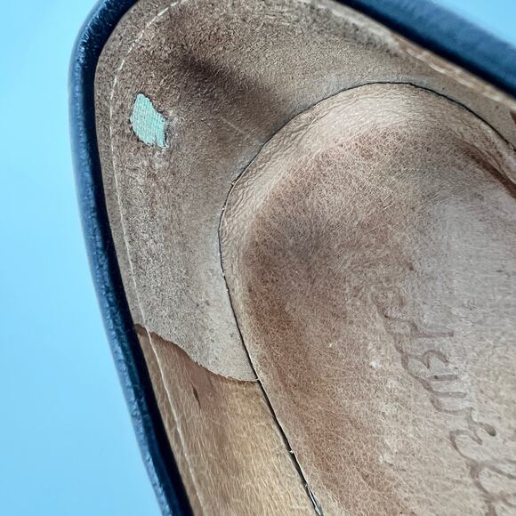 Madewell The Francis Loafer Womens 8.5 Black Leather Almond Toe Slip On Shoes - Picture 11 of 11